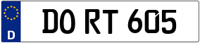 Trailer License Plate